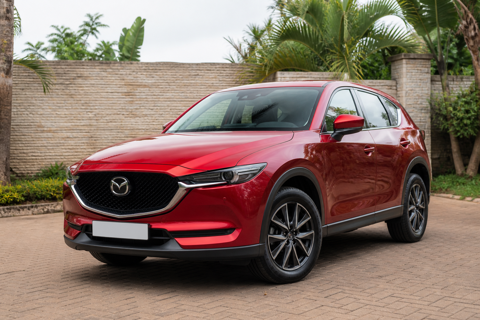 Mazda CX-5 — Front-left 3/4 concept — AI-generated concept image, not vehicle evidence