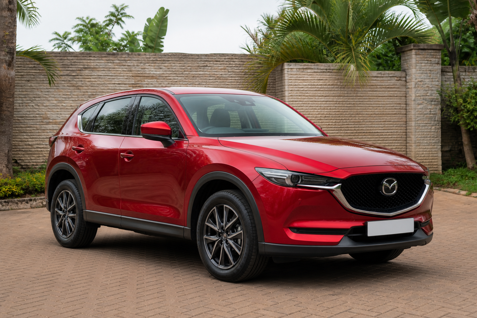 Mazda CX-5 — Front-right 3/4 concept — AI-generated concept image, not vehicle evidence