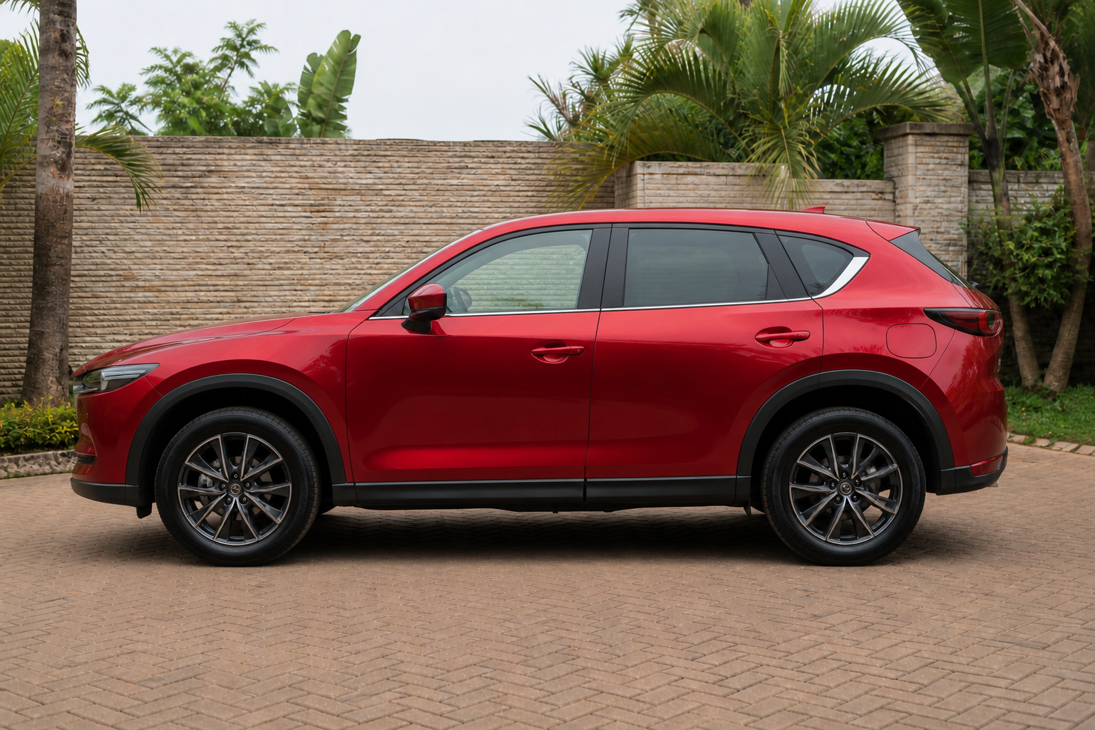 Mazda CX-5 — Left profile concept — AI-generated concept image, not vehicle evidence