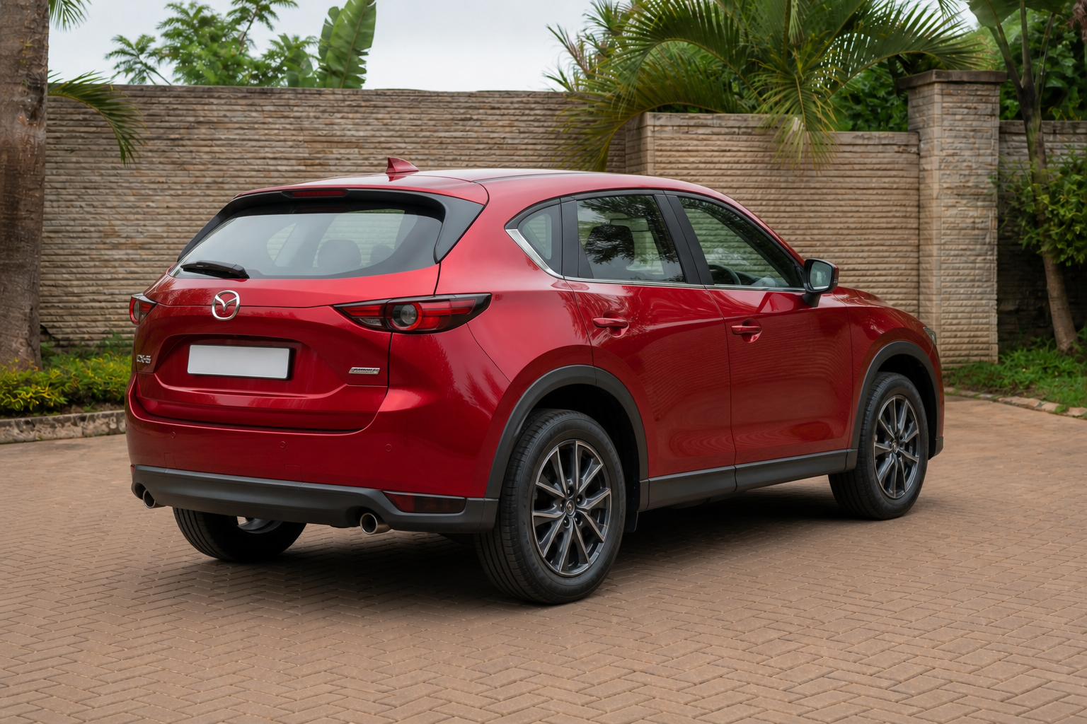 Mazda CX-5 — Rear-right 3/4 concept — AI-generated concept image, not vehicle evidence