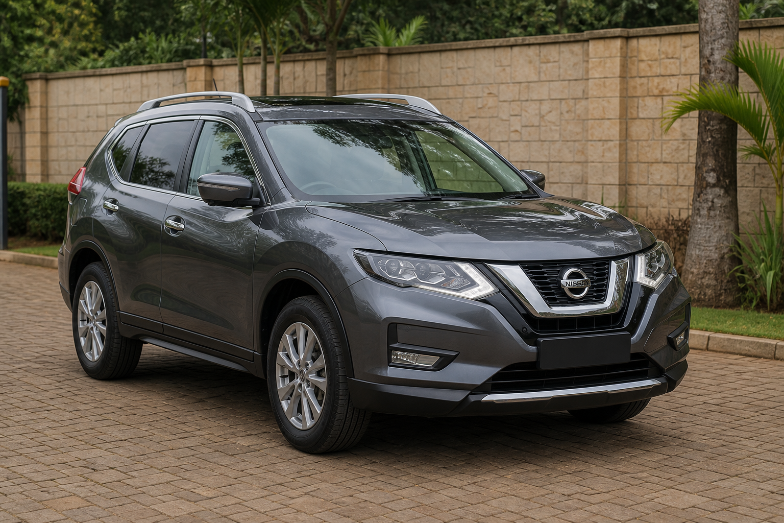 Nissan X-Trail — Front-left 3/4 concept — AI-generated concept image, not vehicle evidence