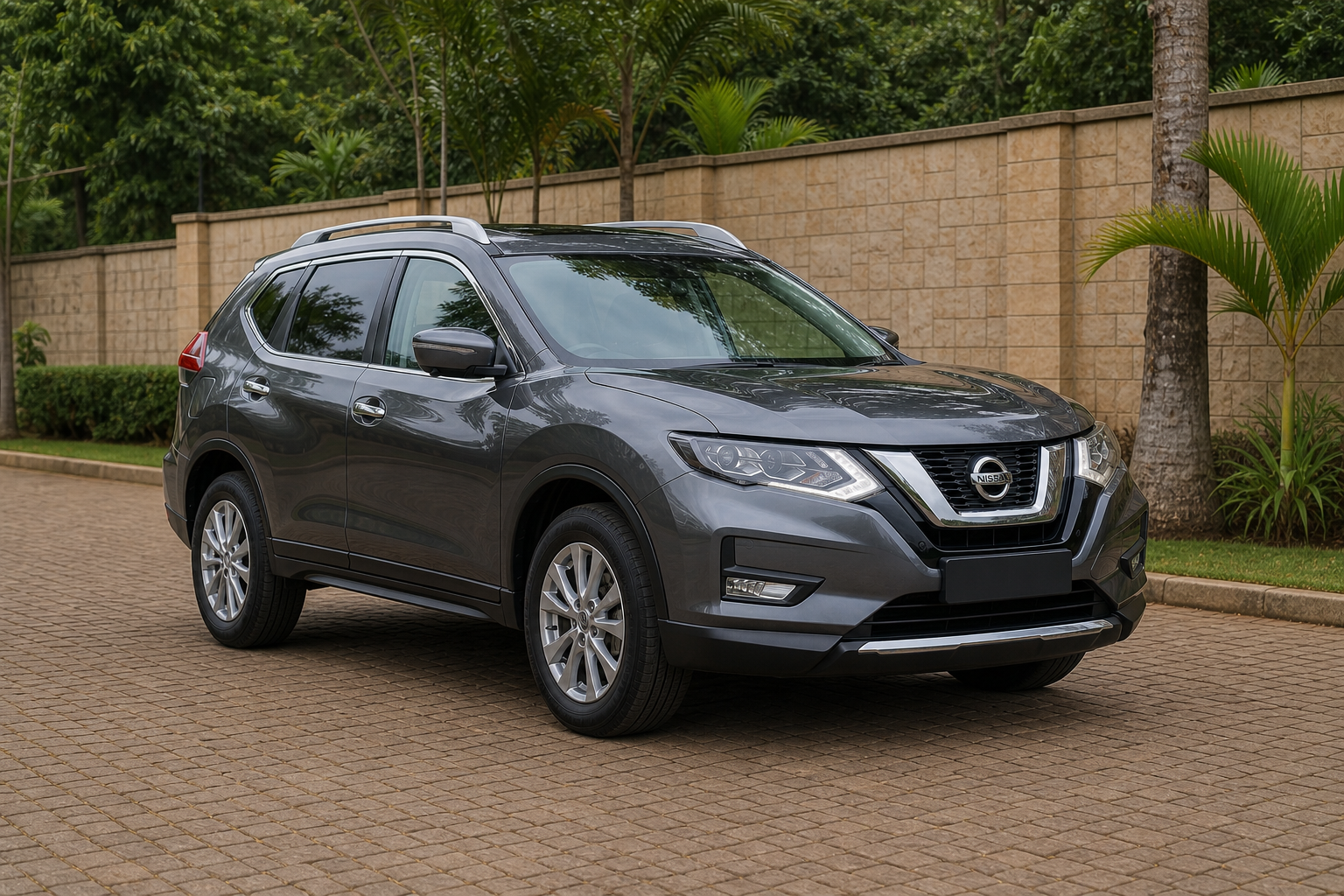 Nissan X-Trail — Front-right 3/4 concept — AI-generated concept image, not vehicle evidence