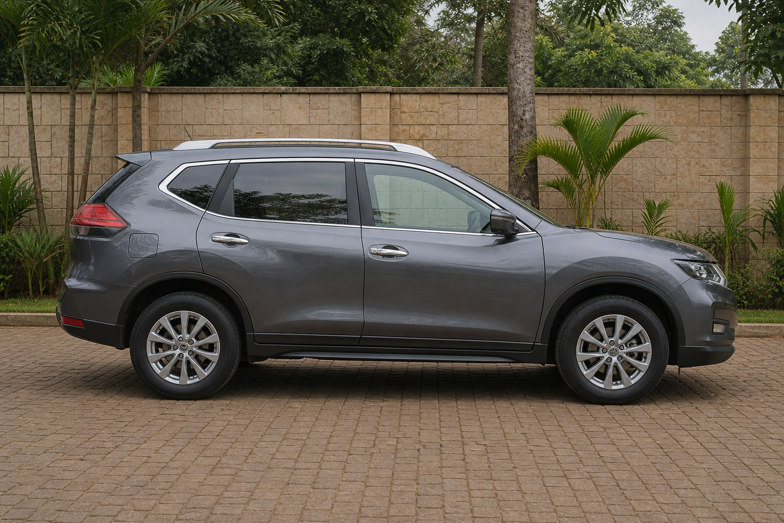 Nissan X-Trail — Left profile concept — AI-generated concept image, not vehicle evidence