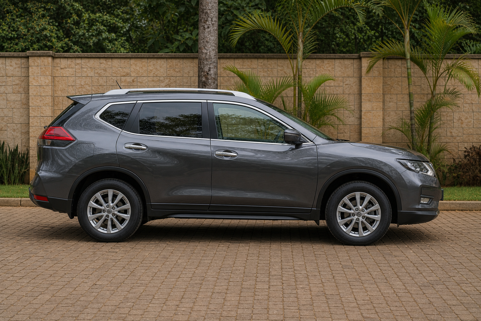 Nissan X-Trail — Right profile concept — AI-generated concept image, not vehicle evidence