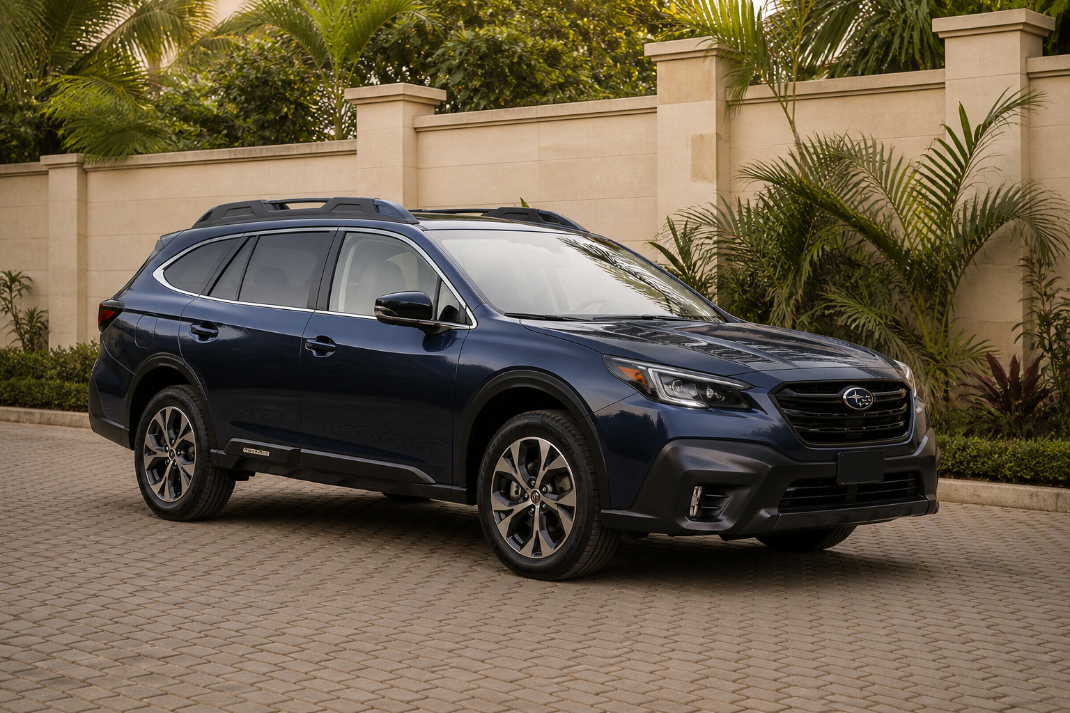Subaru Outback — Front-left 3/4 concept — AI-generated concept image, not vehicle evidence