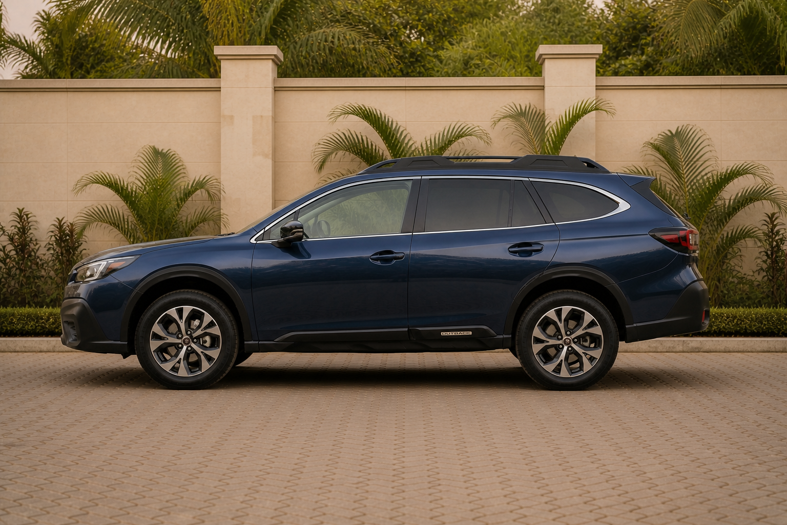 Subaru Outback — Right profile concept — AI-generated concept image, not vehicle evidence