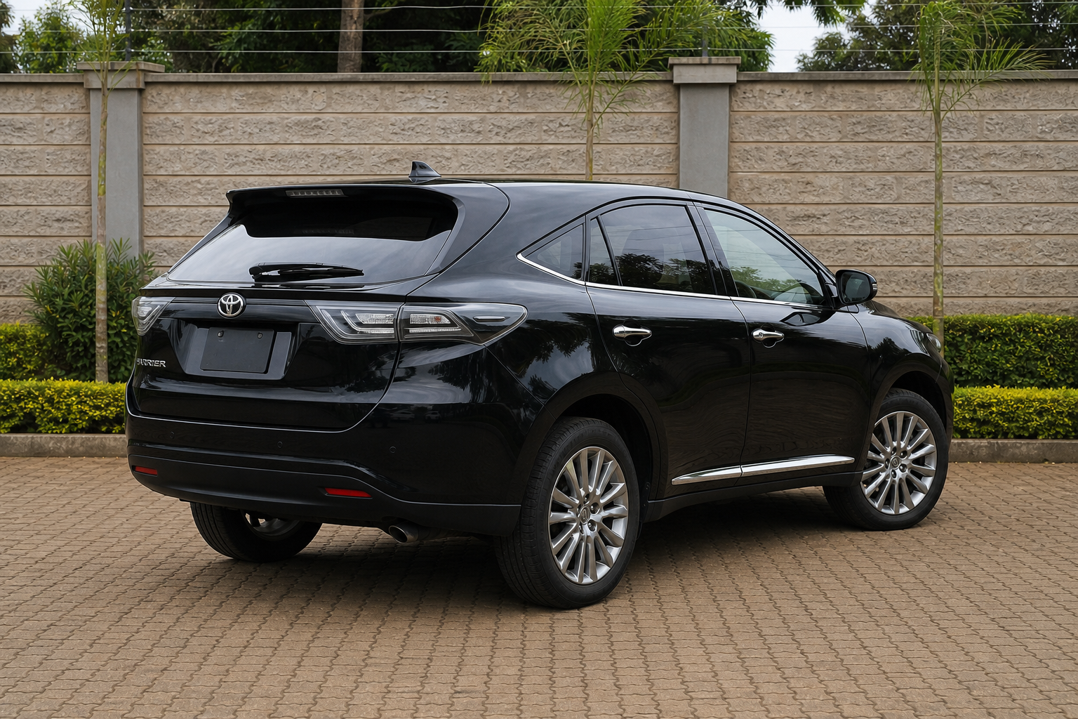 Toyota Harrier — Rear-right 3/4 concept — AI-generated concept image, not vehicle evidence