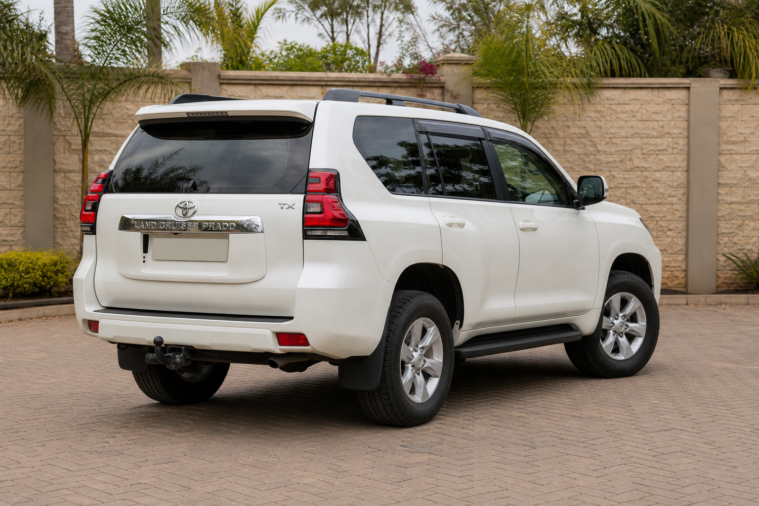 Toyota Land Cruiser Prado — Rear-right 3/4 concept — AI-generated concept image, not vehicle evidence