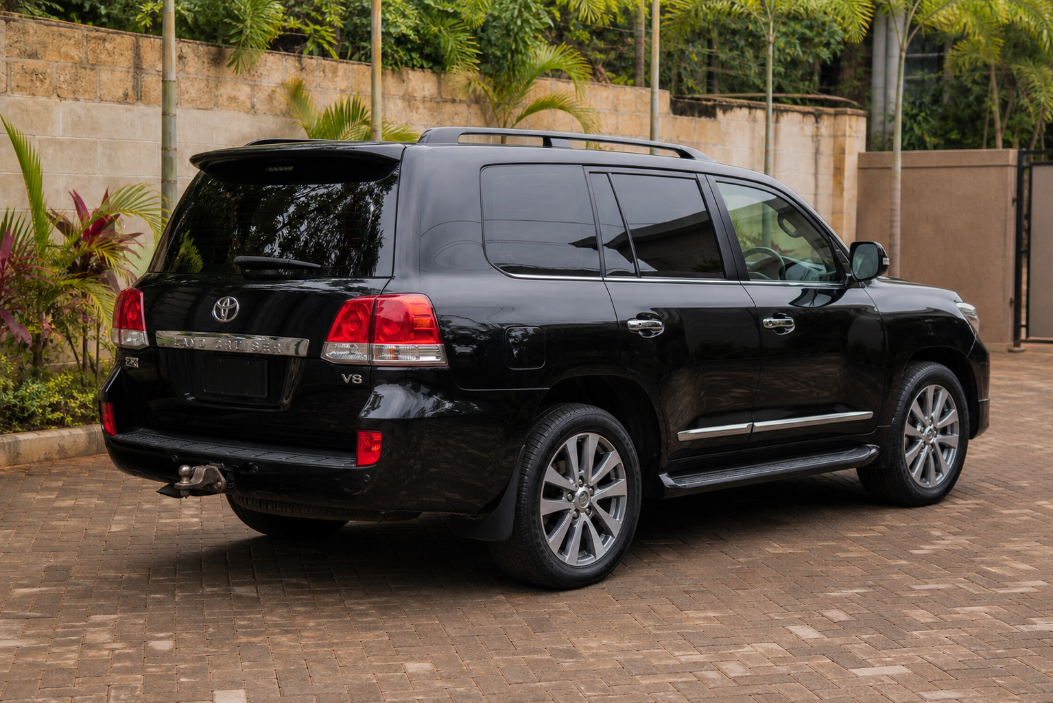 Toyota Land Cruiser V8 — Rear-left 3/4 concept — AI-generated concept image, not vehicle evidence